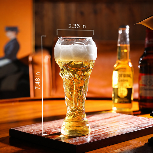 10-Pack 15.2oz World Cup Trophy Beer Glass