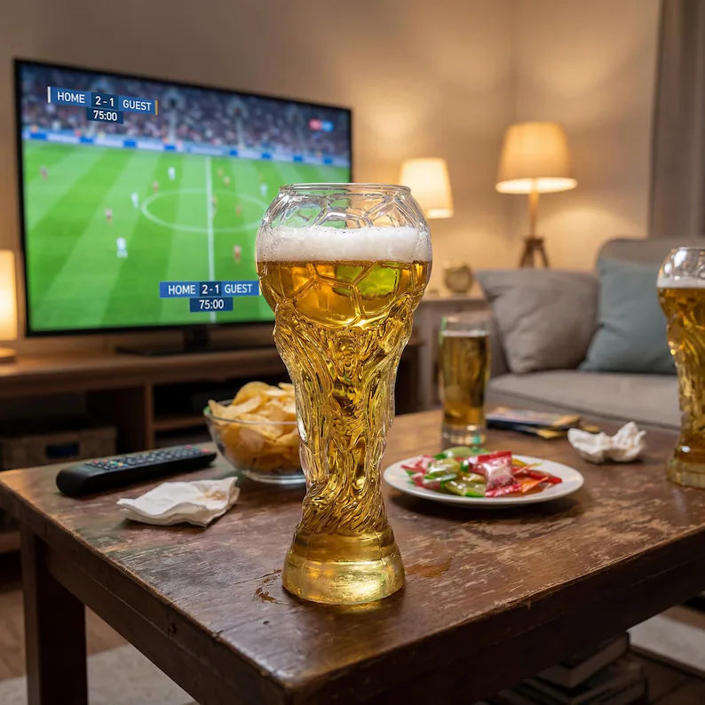 World Cup Trophy Beer Glass – Perfect for Game Day & Football Parties